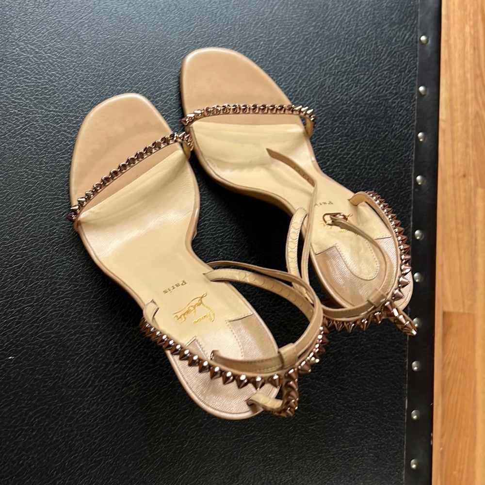 So Me Spike Red Sole Sandals